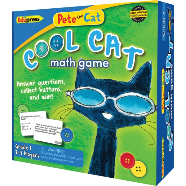 TCR63531 Pete the Cat Cool Cat Math Game Grade 1 Image