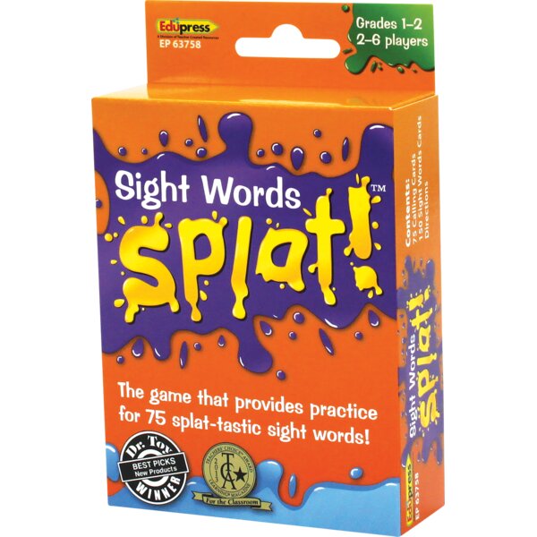 TCR63758 Sight Words Splat Game Grades 1-2 Image