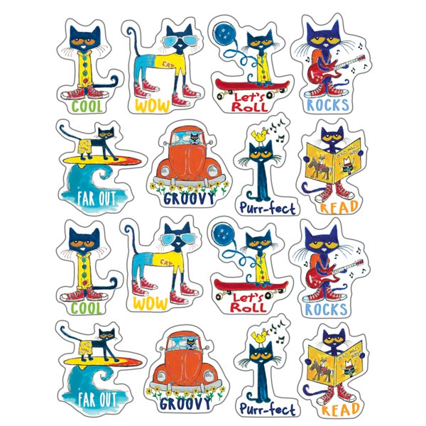 TCR63935 Pete the Cat Stickers Image