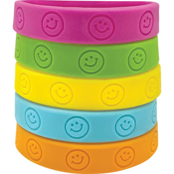 TCR6550 Happy Faces Wristbands Image