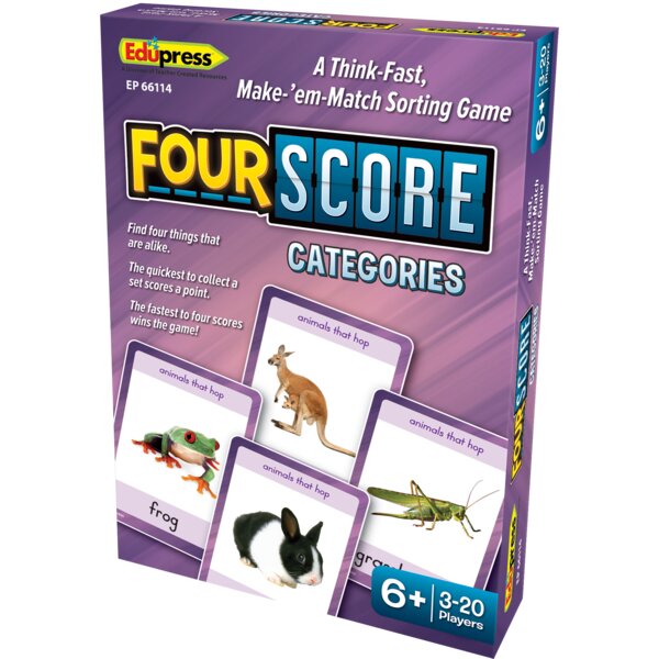 TCR66114 Four Score Card Game: Categories Image