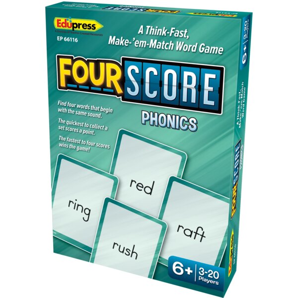 TCR66116 Four Score Card Game: Phonics Image