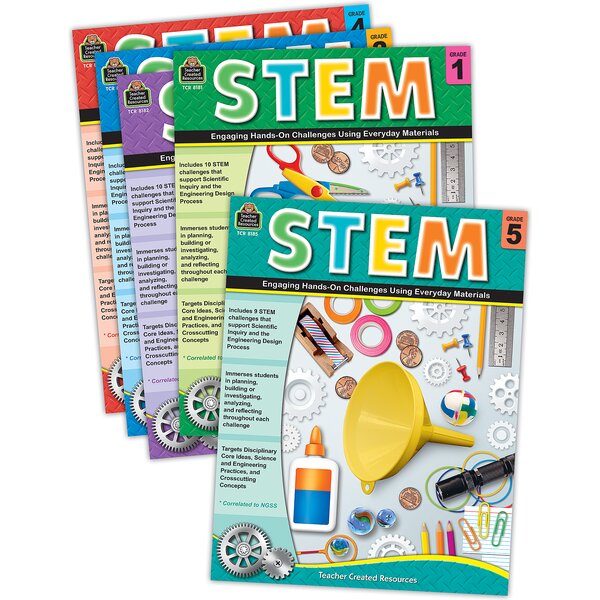 TCR6898 STEM: Engaging Hands-On Activities Set Grades 1-5 Image