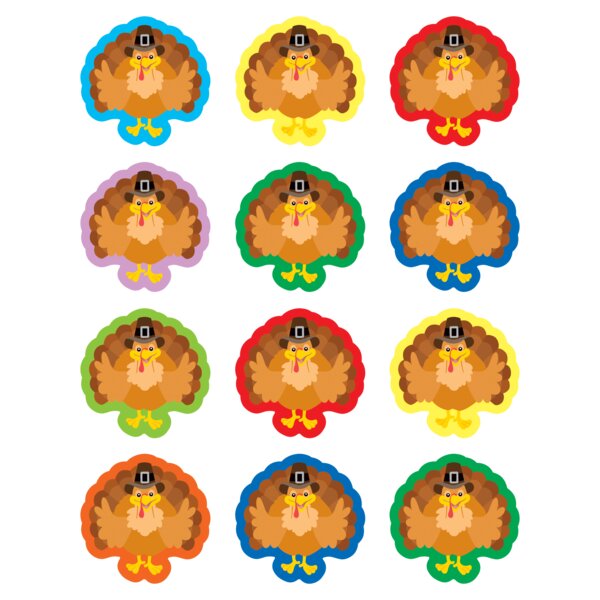 TCR6943 Turkeys Stickers Image