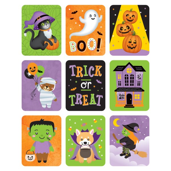 TCR6949 Large Halloween Stickers Image