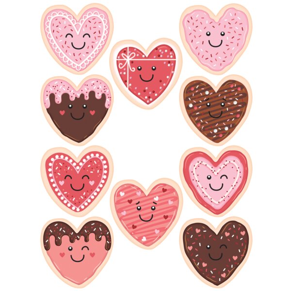 TCR6951 Frosted Heart Cookies Accents Image