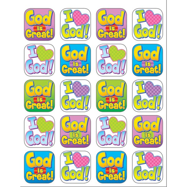 TCR7040 God is Great Stickers Image