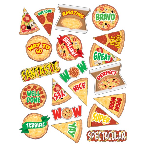 TCR7091 Pizza Stickers Image