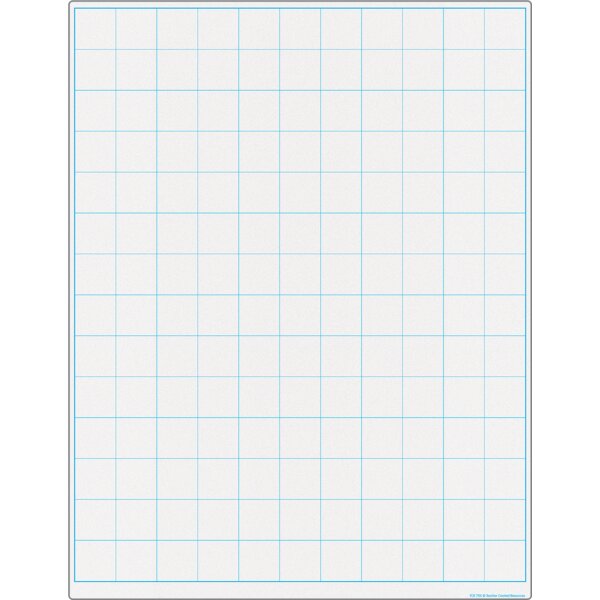 TCR7115 Graphing Grid 1½ Inch Squares Write-On/Wipe-Off Chart Image