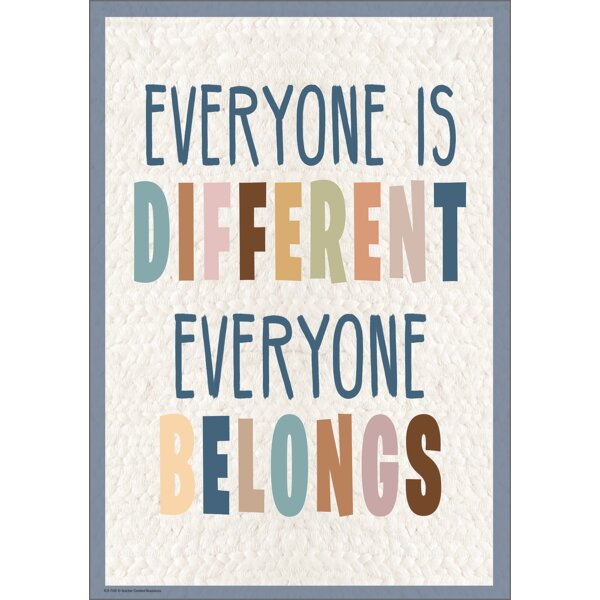 TCR7142 Everyone is Different, Everyone Belongs Positive Poster Image