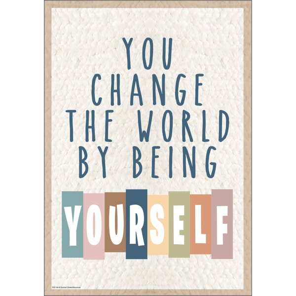 TCR7144 You Change the World by Being Yourself Positive Poster Image