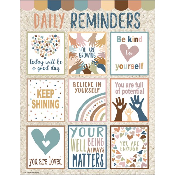 TCR7147 Everyone is Welcome Daily Reminders Chart Image