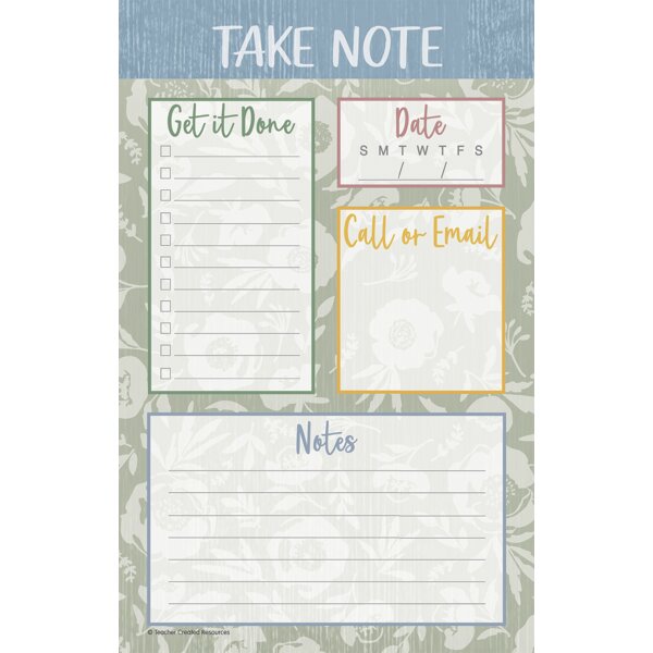 TCR7198 Classroom Cottage Notepad Image