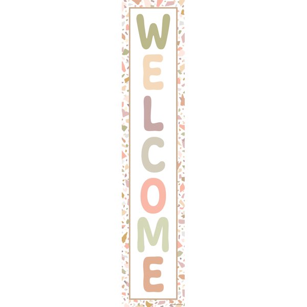 TCR7218 Terrazzo Tones Welcome Banner Image