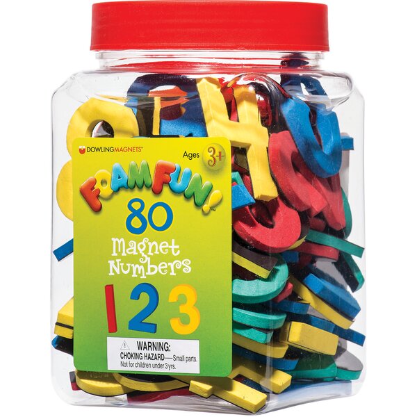 TCR732101 Foam Fun™ Magnet Numbers, Set of 80 Image