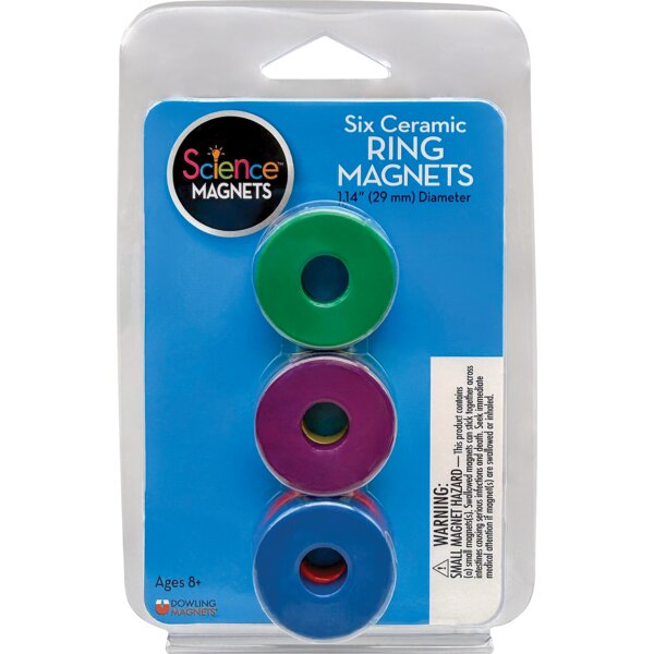 TCR735010 Ceramic Ring Magnets, Set of 6 Image