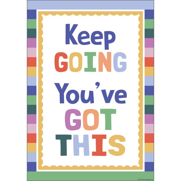 TCR7364 Keep Going You’ve Got This Positive Poster Image