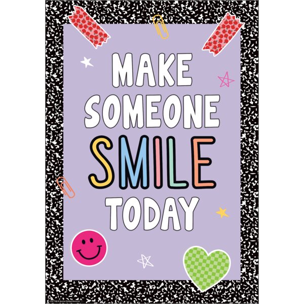 TCR7380 Make Someone Smile Today Positive Poster Image