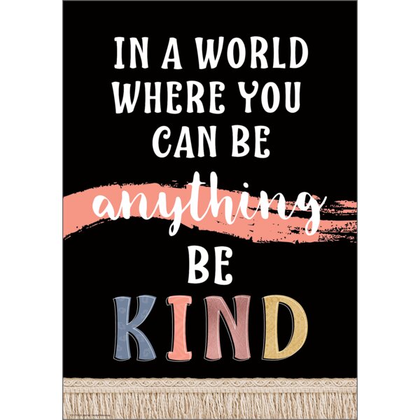 TCR7399 Wonderfully Wild Be Kind Positive Poster Image