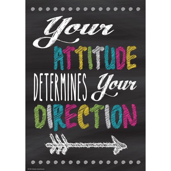 TCR7409 Your Attitude Determines Your Direction Positive Poster Image