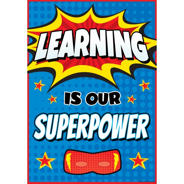 TCR7419 Learning Is Our Superpower Positive Poster Image