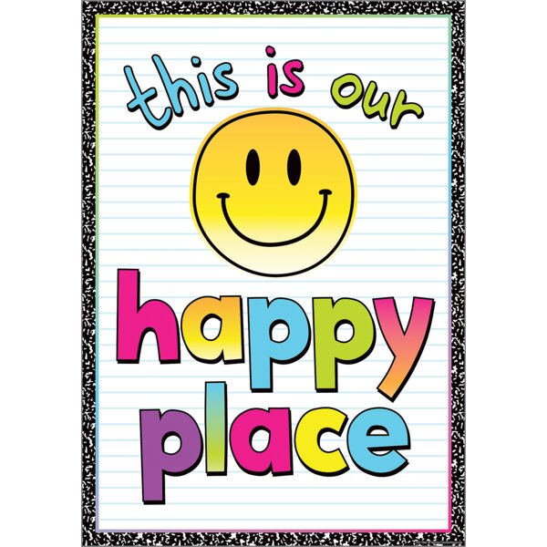 TCR7468 Happy Place Positive Poster Image