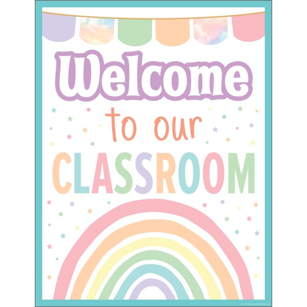 TCR7472 Pastel Pop Welcome To Our Classroom Chart Image