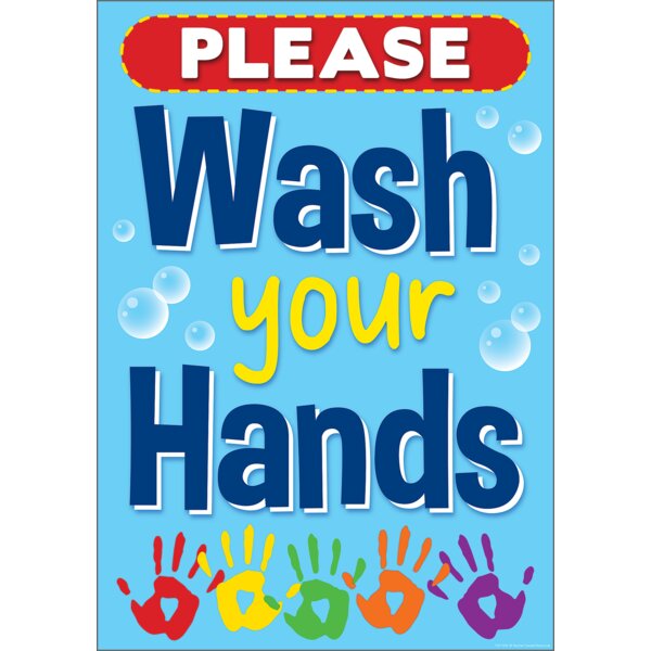 TCR7498 Wash Your Hands Positive Poster Image