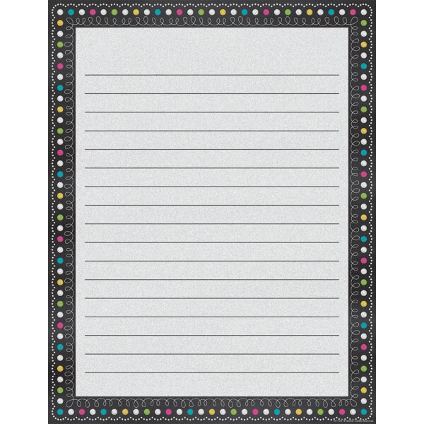 TCR7532 Chalkboard Brights Lined Chart Image