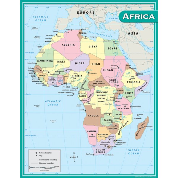 TCR7650 Africa Map Chart Image