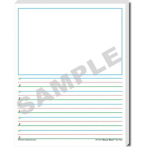 TCR76541 Smart Start 1-2 Story Paper: 100 Sheets Image