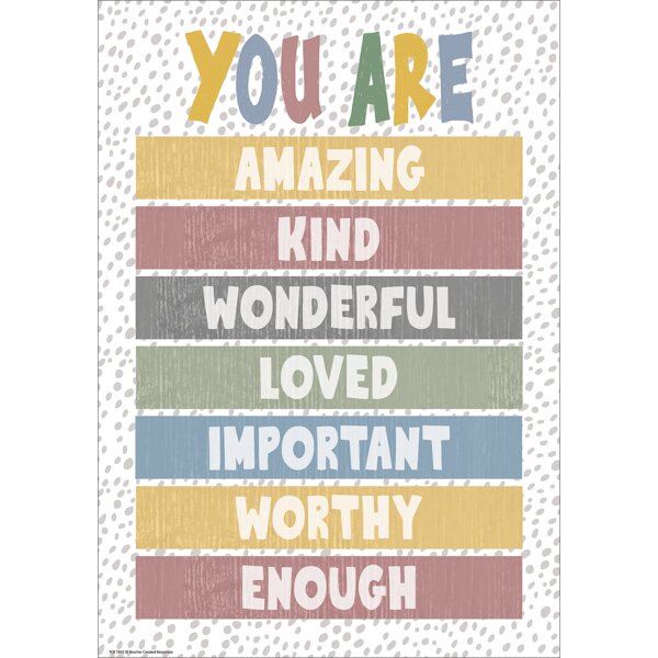 TCR7862 You Are Enough Positive Poster Image