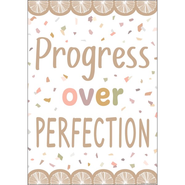 TCR7878 Progress over Perfection Positive Poster Image