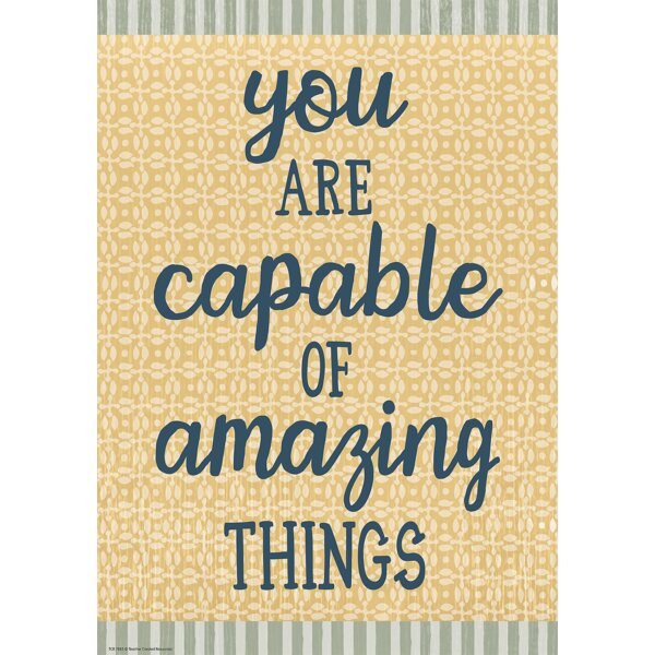 TCR7885 You Are Capable of Amazing Things Positive Poster Image