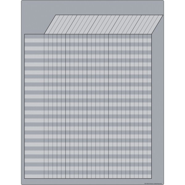 TCR7920 Gray Incentive Write-On/Wipe-Off Chart Image