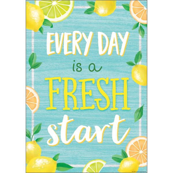 TCR7958 Every Day is a Fresh Start Positive Poster Image