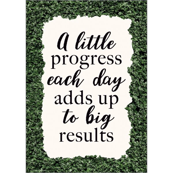 TCR7994 A Little Progress Each Day Adds up to Big Results Positive Poster Image