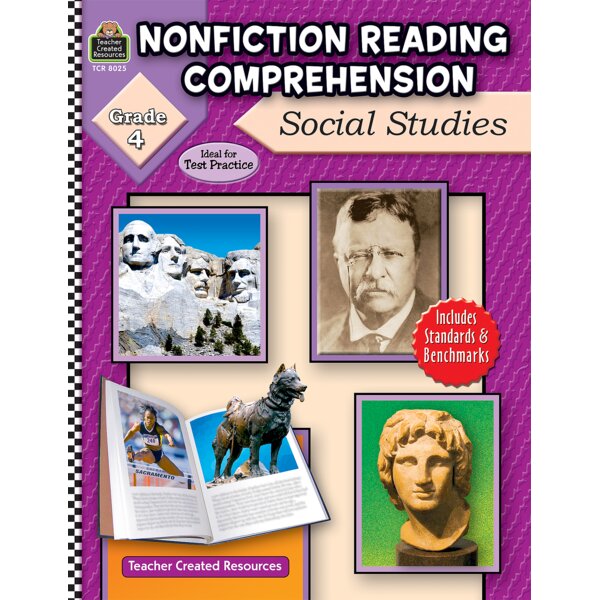 TCR8025 Nonfiction Reading Comprehension: Social Studies, Grade 4 Image