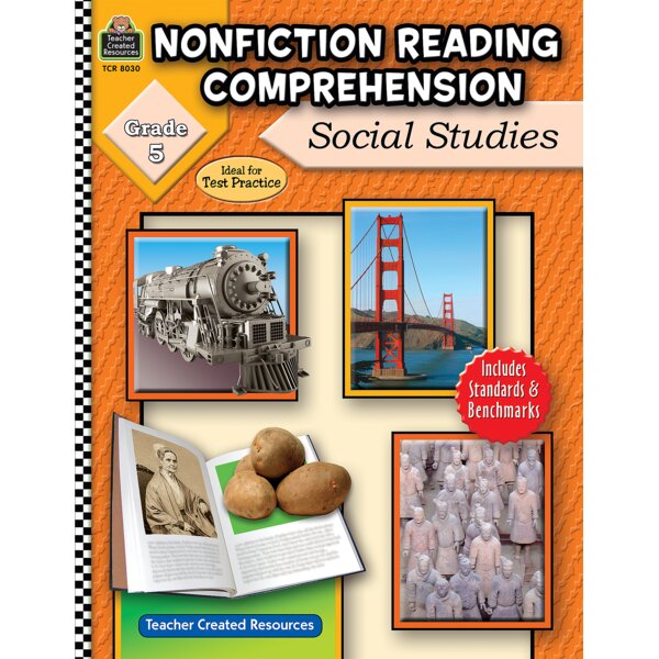 TCR8030 Nonfiction Reading Comprehension: Social Studies, Grade 5 Image