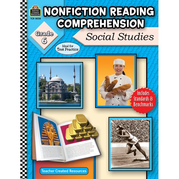 TCR8038 Nonfiction Reading Comprehension: Social Studies, Grade 6 Image