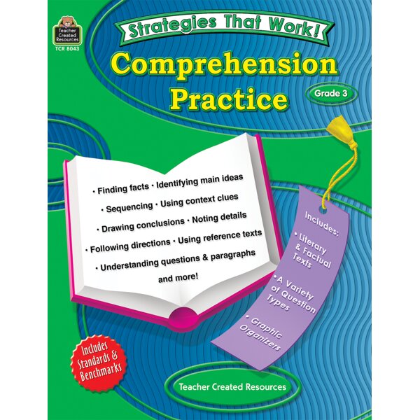 TCR8043 Strategies that Work: Comprehension Practice, Grade 3 Image