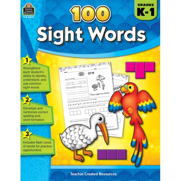 TCR8049 100 Sight Words Grades K-1 Image