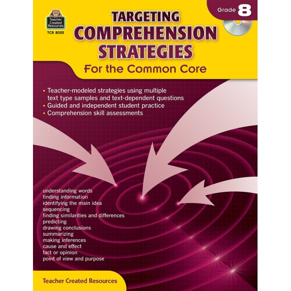 TCR8055 Targeting Comprehension Strategies for the Common Core Grade 8 Image