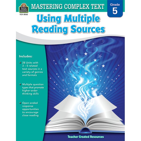 TCR8063 Mastering Complex Text Using Multiple Reading Sources Grade 5 Image