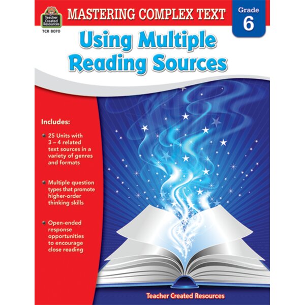 TCR8070 Mastering Complex Text Using Multiple Reading Sources Grade 6 Image