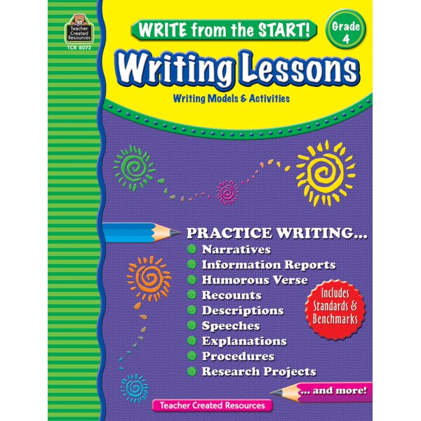 TCR8072 Write from the Start! Writing Lessons Grade 4 Image