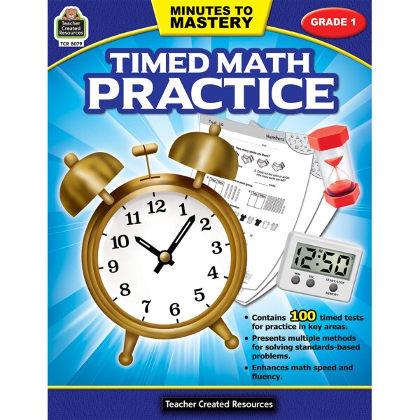 TCR8079 Minutes to Mastery - Timed Math Practice Grade 1 Image