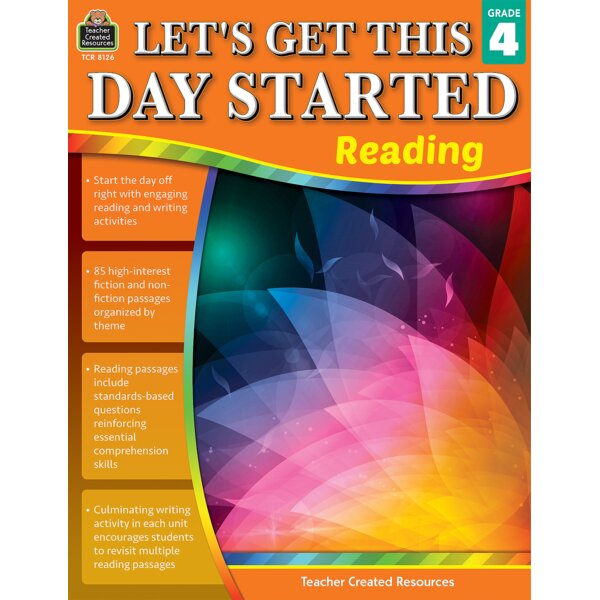 TCR8126 Let's Get This Day Started: Reading Grade 4 Image