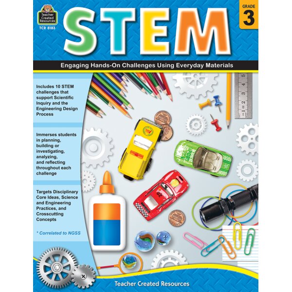 TCR8183 STEM: Engaging Hands-On Challenges Using Everyday Materials Grade 3 Image