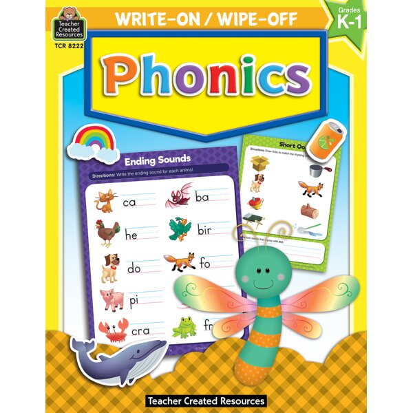 TCR8222 Write-On/Wipe-Off Book: Phonics Image